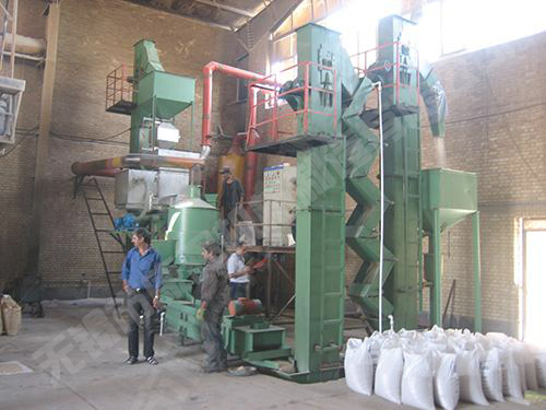 出口伊朗的熱法覆膜砂設備 燃料：煤、天然氣